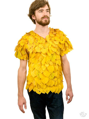 Shirts made by leaves