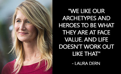 Most Famous Inspirational Quotes by Actress Laura Dern with aesthetic images to share these laura dern quotes and sayings with your family & friends.