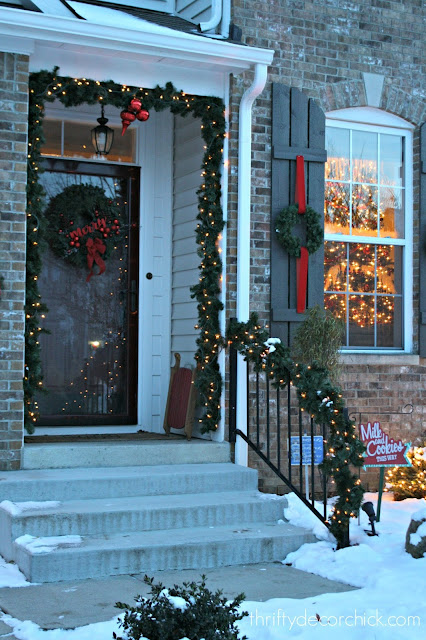 decorating a small porch outside