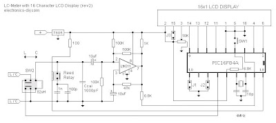 PIC16F84A based LC Meter circuit with explanation