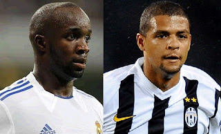 Lass Diarra and Felipe Melo in exchange