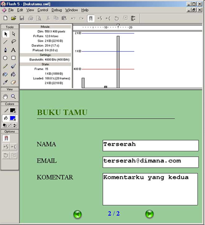 Cara Membuat Buku Tamu dengan Flash