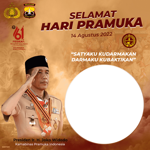 Link Twibbonize Hari Pramuka ke-61 Indonesia 14 Agustus 2022 id: haripramuka-33ysm1