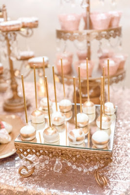 wedding cake pop and desserts