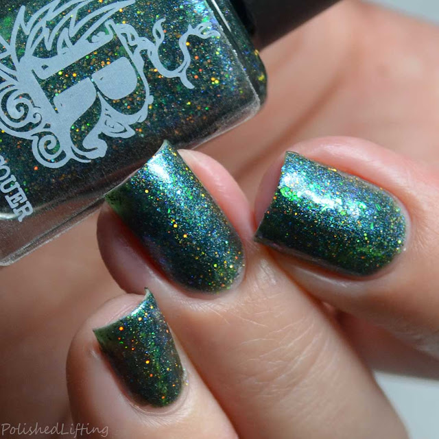 blue green color shifting nail polish