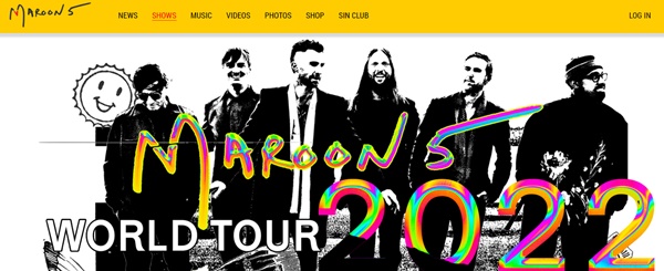 Maroon 5 removes 'rising sun' flag design on their world tour poster -  KpopHit - KPOP HIT