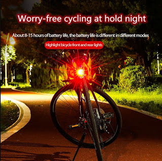 Bike Bicycle Light Set USB rechargeable LED Waterproof Super Bright