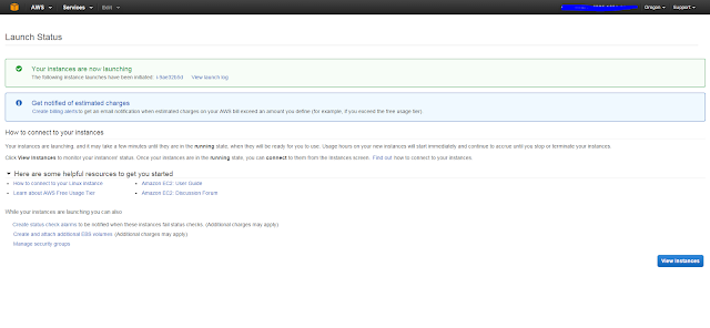 AWS Instance view page