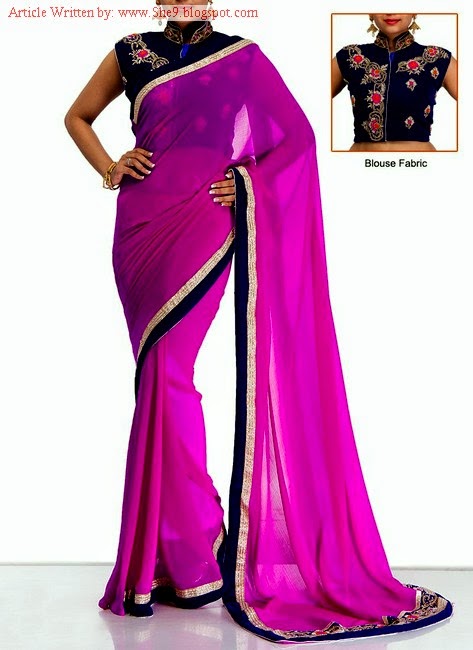 Latest Saree and Blouse Designs