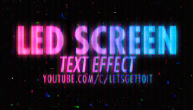 How to Create a LED Screen Text Effect in Photoshop