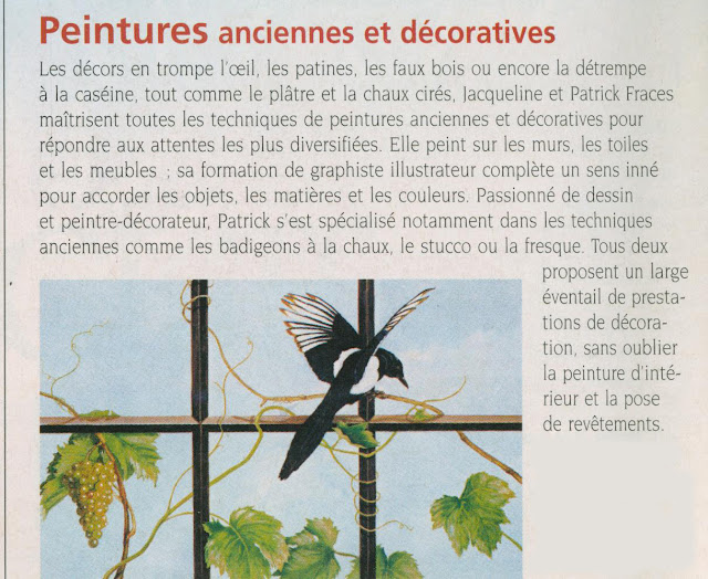 trompe-l'oeil, art, magazine, article, revue décoration, peinture