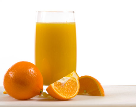 cartons of orange juice. tanginess of oranges,