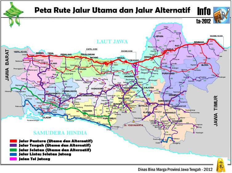 Penting Peta Jalan Jawa Tengah