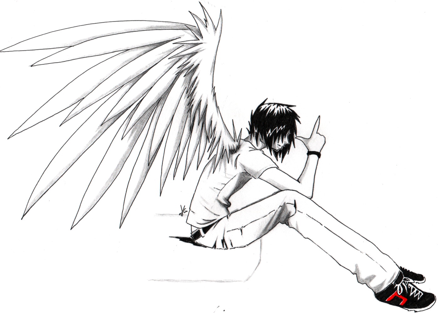 ulgobang: Emo anime angel boy