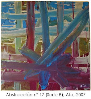 kunstwollen La voluntad del arte Ataulfo Casado Ata cuadro abstraccion 17 serie b año 2007 madrid primeras obras