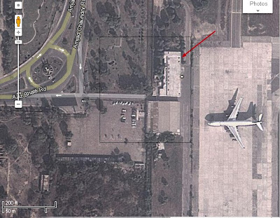 sattelite image of old airport lahore