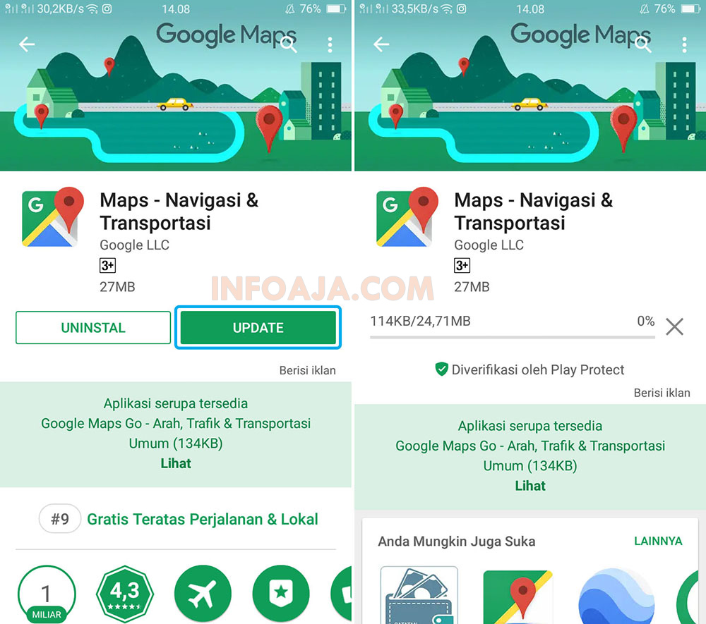 Update Google Maps