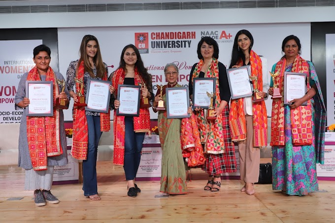 Chandigarh University honours 7 women personalities with Women Icon of the Year Award