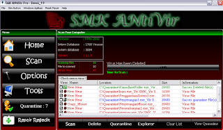 Download source code anti virus SMK ANtiVir - Visual Basic (VB) 6