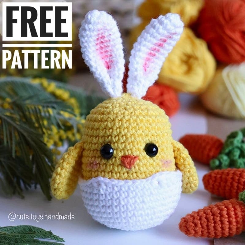 Easter chick amigurumi free pattern