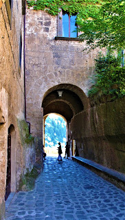 Porta Santa Maria the entrance to Civita di Bagnoregio, Lazio, Italy