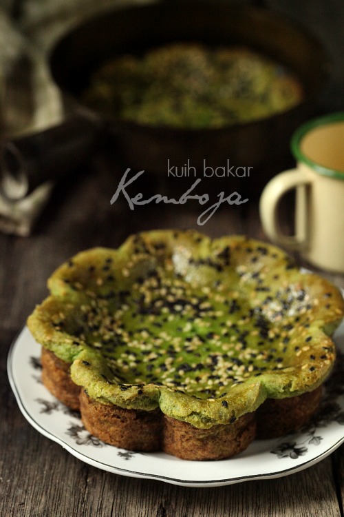 Kuih Bakar Kemboja sedapnya - masam manis