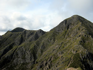 Looking along the ridge