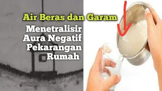 Begini Cara Menetralisir Aura Negatif Pekarangan Rumah Hanya dengan Air Beras dan Garam, Simak Manfaatnya!!