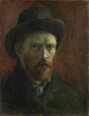 Vincent Van Gogh - Autoportrait au chapeau de feutre,1887.