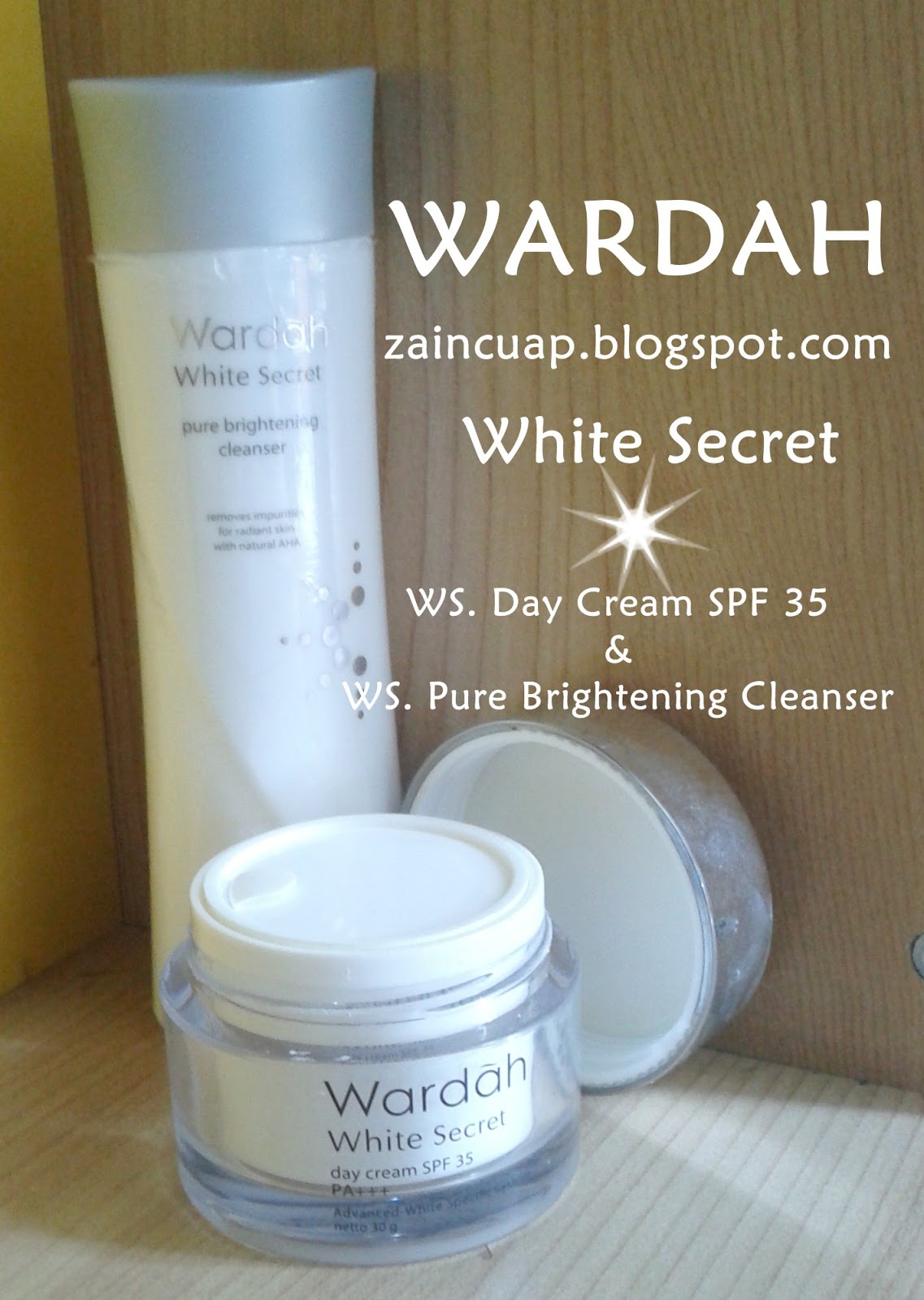 REVIEW WARDAH White Secret Day Cream And Pure Brightening Cleanser