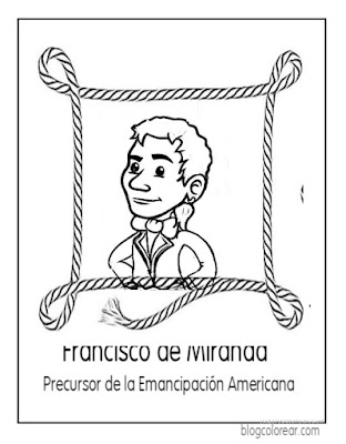 Dibujos de Francisco de Miranda colorear