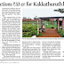 Kakkathuruthu: New Indian Express reports my efforts 