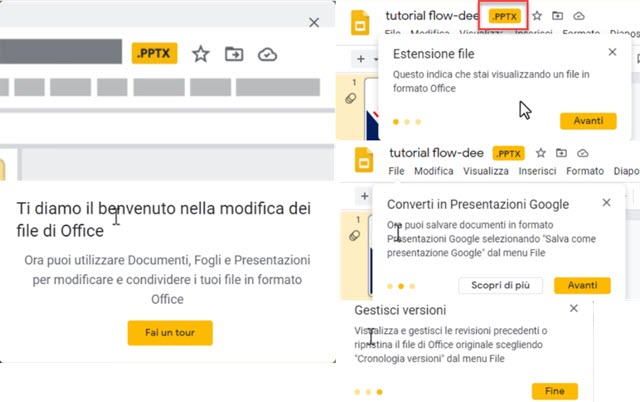 convertire formati di google o lasciare originali