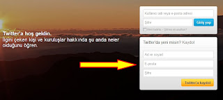 Twitter hesabı açma ilk adımı