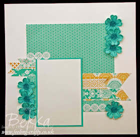 Scrapbook Page featuring the Eastern Elegance Papers from Stampin' Up! UK Independent Demonstrator Bekka Prideaux