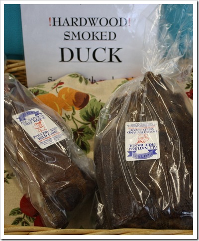 smoked duck, hardwood, quattro's poultry farm