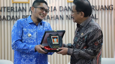 Menteri ATR/BPN Sofyan Djalil Siap Dukung Program Wako Hendri Septa