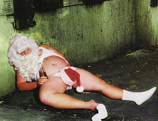 funny santa, drunk santa