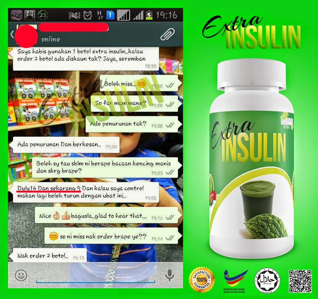 Ubat Kencing Manis Berkesan ~ Extra Insulin