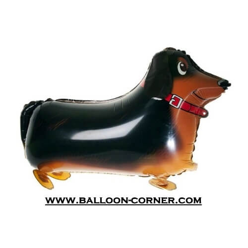Balon Foil Airwalker Anjing Dachshund