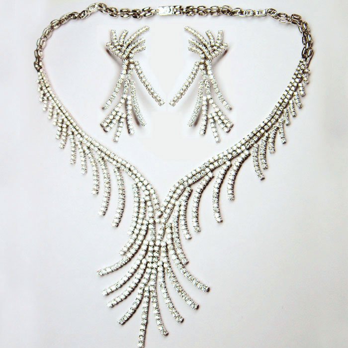 white gold jewelry sets