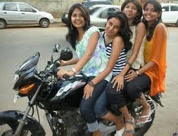 Cute Indian Girls On Bike Pictures