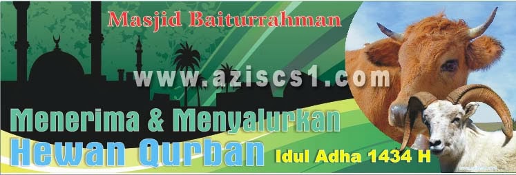 Desain Spanduk penerimaan hewan qurban format CDR Blog 