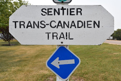 Sentier Transcanadien sign Manitoba.