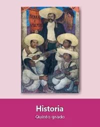 Libro de texto  Historia Quinto grado 2019-2020