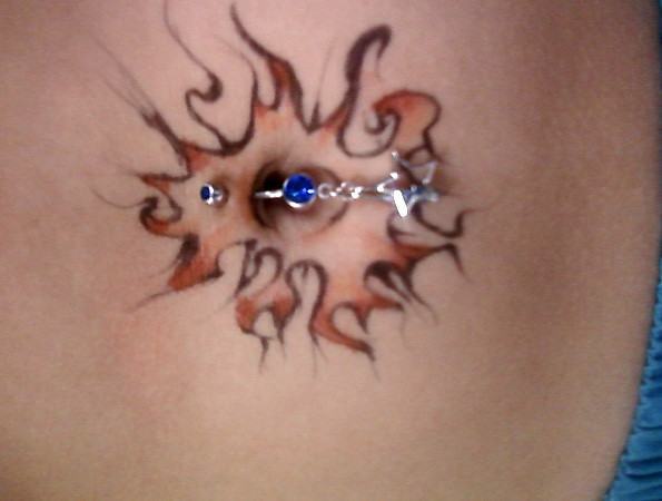 belly button tattoo. Bellybutton Tattoo