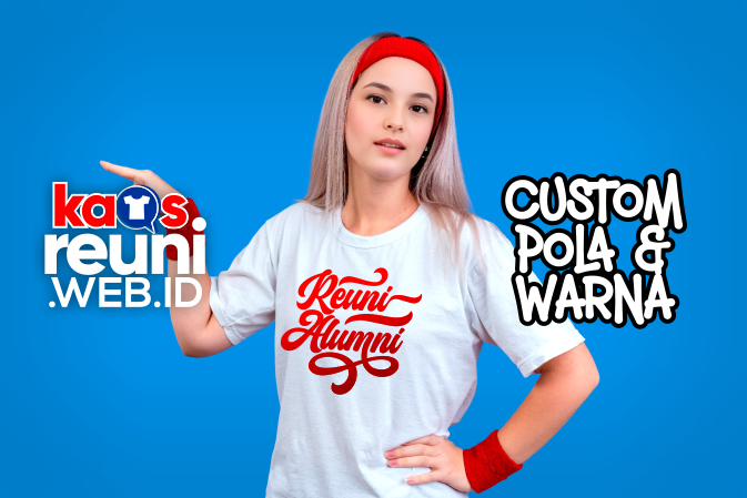 Custom Pola Jahit dan Warna Kaos Reuni