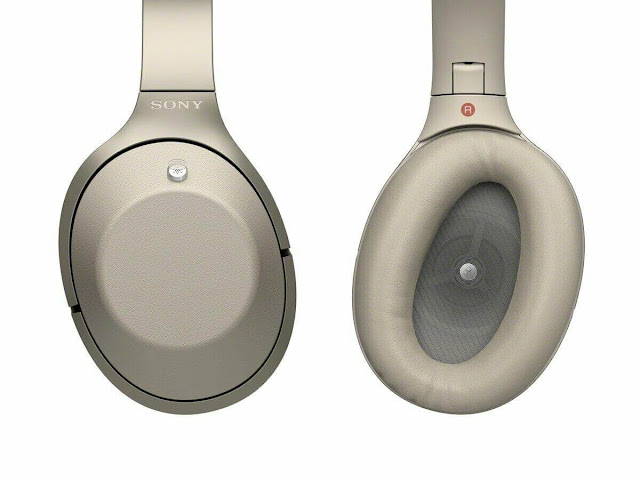 Sony MDR-1000X Wireless Bluetooth Noise Cancelling Headphones Beige