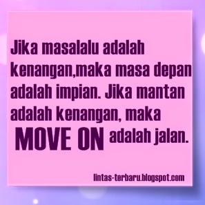 Gambar DP BBM Kata Kata Move On dari Mantan  Caption 