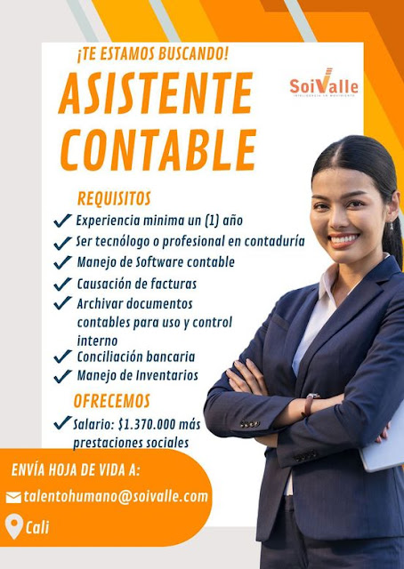 📂 Empleo en Cali Hoy ➡️ como Asistente Contable  🔴 | 2023 - #SiHayEmpleo #Cali #Empleo